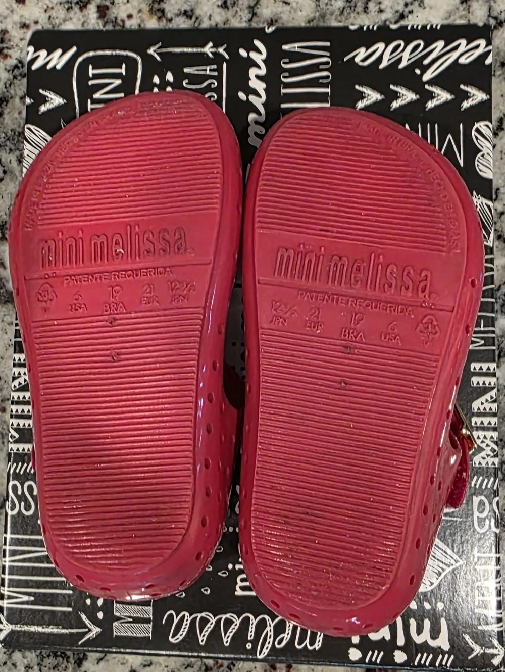 Mini Melissa Furadinha III Cherry Mary Janes - Size 6 - EUC